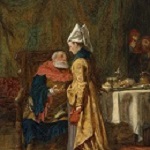Dever, Alfred. Sir John Falstaff and Mistress Quickly. ca. 1870.