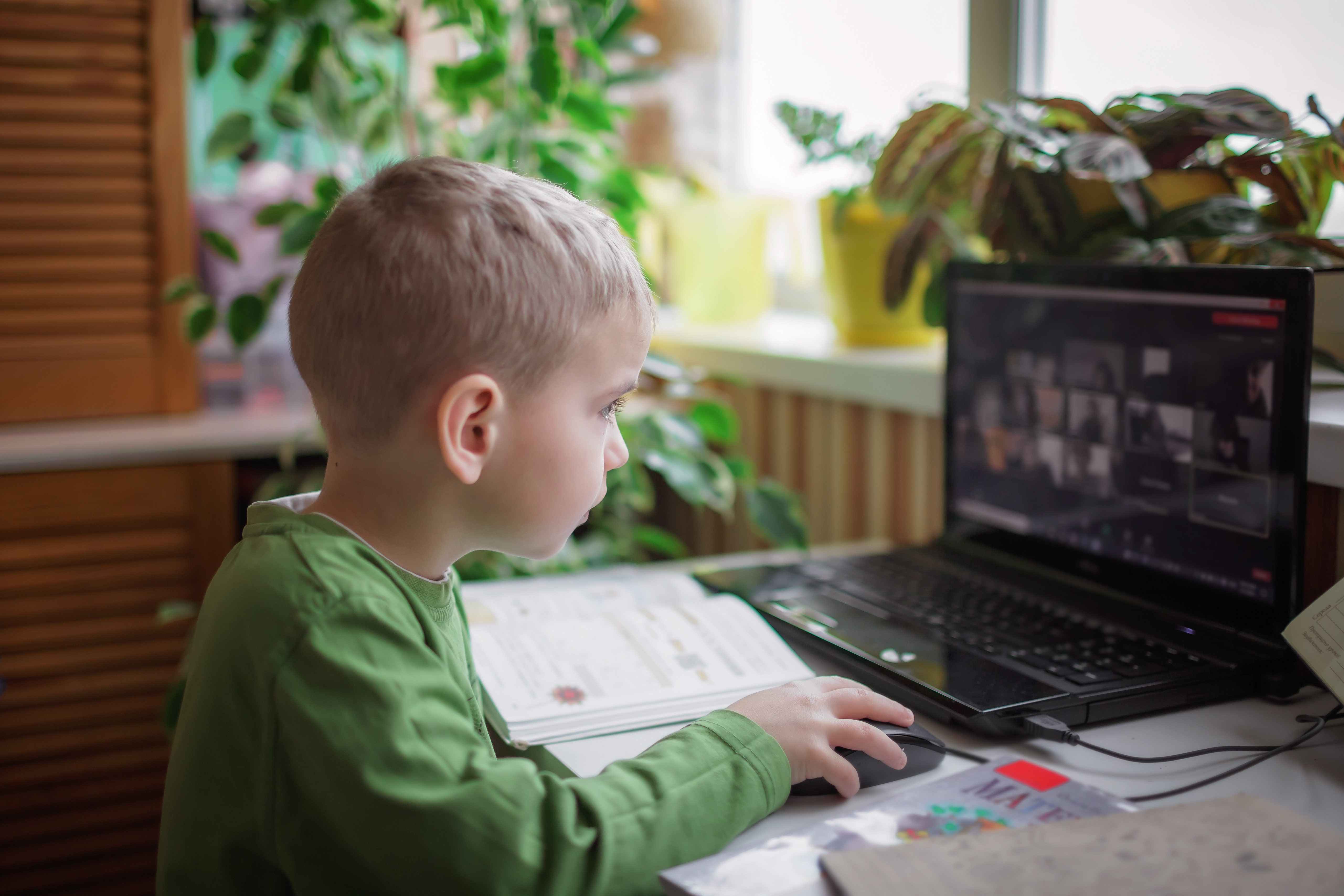 Boy at computer
