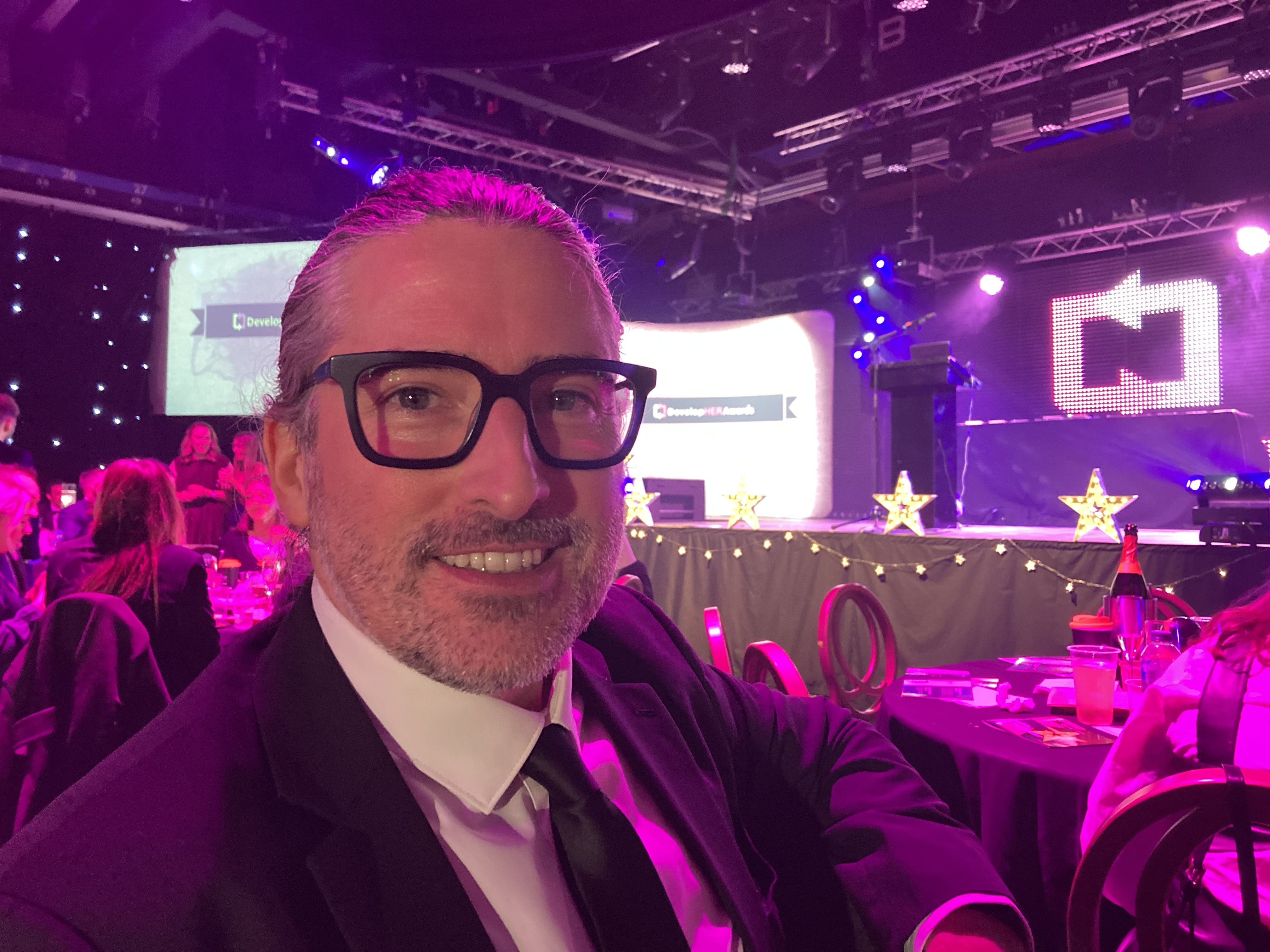 Global design director and Apprentice Award sponsor Scott Parker at the DevelopHER Awards 2022