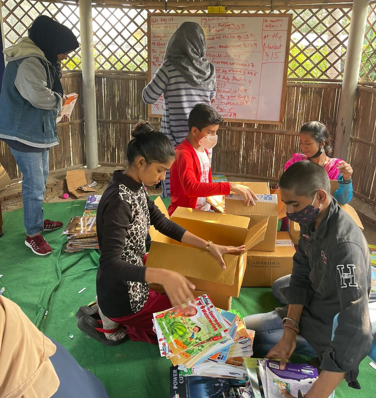 Picture of India colleagues working in their local community