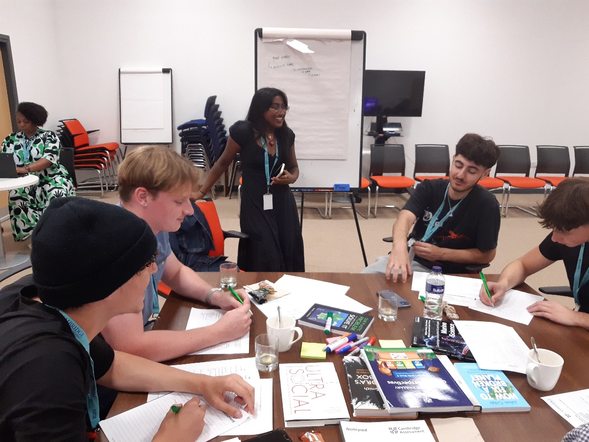 Students working together