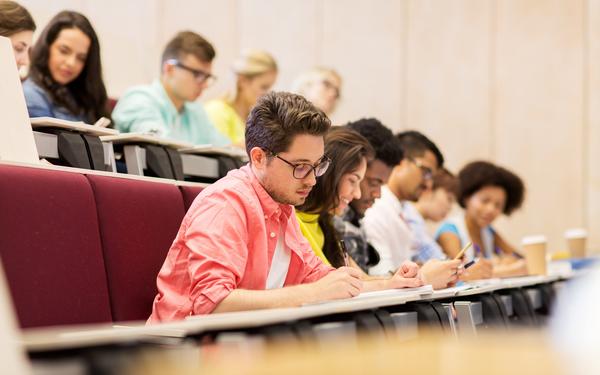 students in lecture hall