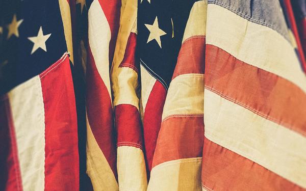 American flags