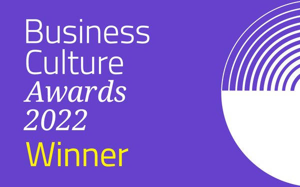 The logo for the 2022 Business Culture Awards 