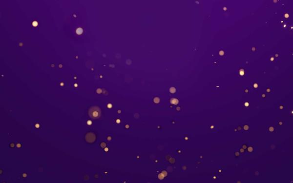 Gold confetti on purple background