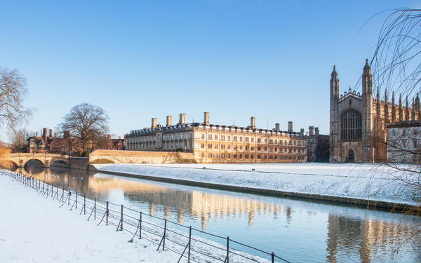 King's College Cambridge in the snow