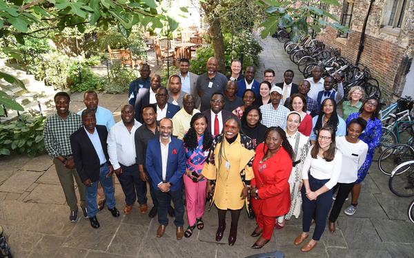 EdTech Fellows gather for group photo with Cambridge and ODE tutors