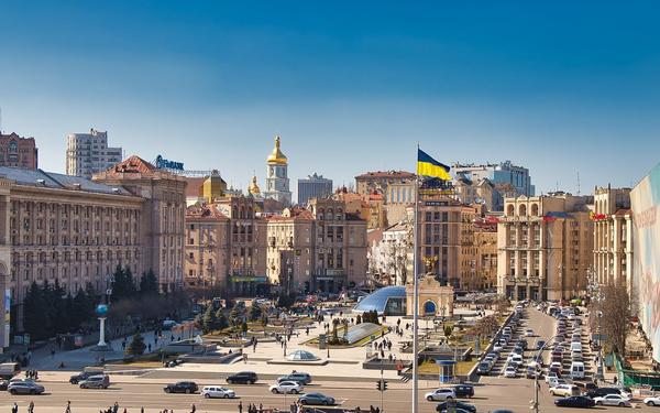 View of a Ukrainian city