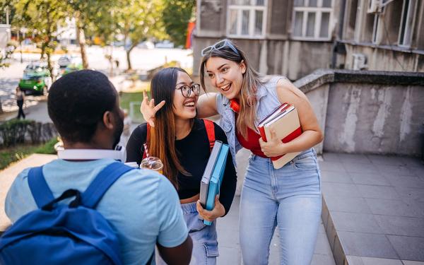 Students celebrating 
