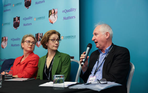 panel discussion with 3 panellists 