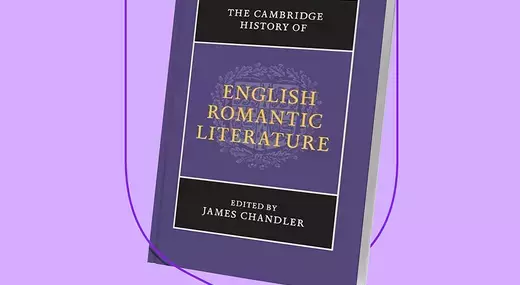 The Cambridge History of English Romantic Literature book cover on purple background