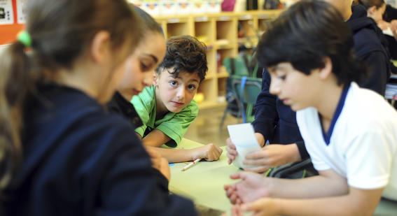 Boy in classroom