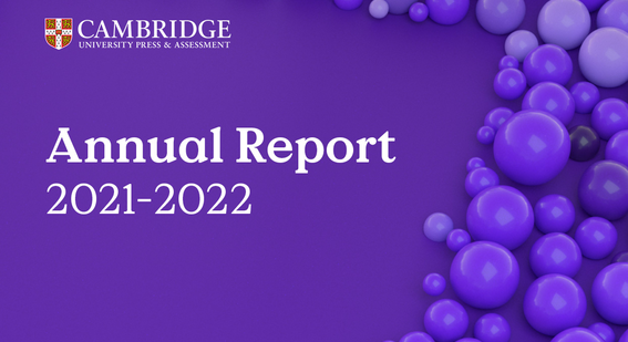 Annual Report 2021-2022 on purple background