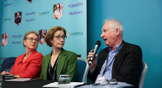 panel discussion with 3 panellists 